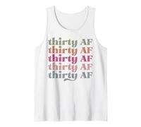 Trente AF Hommes Femmes Adjectifs préférés Mots drôles impertinents Débardeur