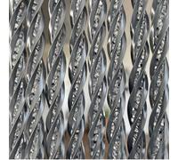 Trente Rideau de Porte Luxe Magnifico Anthracite - Différentes Tailles, 120 c 250 cm