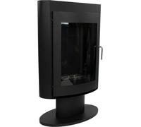 Trenton noir Cheminée au bioéthanol Poêle à poser, look classique, ambiance chaleureuse, poêle à bois sur pied, différentes variantes disponibles, 2,2 kW