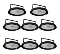 treoir 300W LED UFO High Bay Lumière, 30000LM Projecteur LED Industriel 6500K Blanc Froid Spot High Bay Lumière, IP65 Étanche UFO LED Spot Intérieur pour Garage Atelier Usine (8pcs)