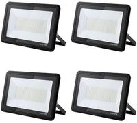 treoir Projecteur LED Extérieur 150W, 15000LM Super Brillant, IP66 Étanche, 3000K Blanc Chaud pour Garage, Jardin, Terrasse, Cour(4pcs)