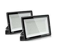 treoir Projecteur LED Exterieur 300W 2packs 30000LM 6000K IP66 Etanche Eclairage de Sécurité pour Jardin,Garage,Cour,Parking