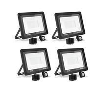 treoir Projecteur LED Exterieur Detecteur de Mouvement 30W,3000LM Projecteur LED Exterieur,Blanc Chaud 3500k IP66 Étanche Spot LED Extérieur pour jardin,Garage,Cour (Blanc chaud-4pcs,30W)