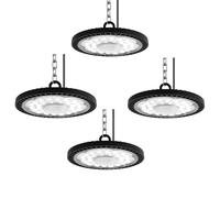 treoir UFO High Bay Lumière 200W, 20000LM Ultra-Mince Spot High Bay Lumière Blanc Froid 6500K Projecteur LED Industriel, Étanche IP65 UFO LED Spot Intérieur pour Usine Atelier Garage (4pcs)