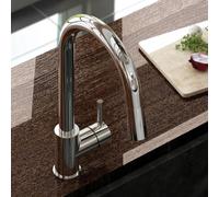 treos 190 Mitigeur de cuisine pivotant, avec douchette extractible, 190.01.1403,