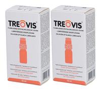 Treovis® Solution Ophtalmique Lubrifiante Crème 2x10 ml
