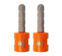 Trépan de Fraisage Diamantée 10mm - BRSCHNITT pour Agrandir Trous Dans Carrelage Porcelaine Marbre Céramique Granit (2 pièces)