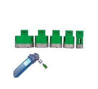 Trépan de perçage diamant, filetage M14, for carreaux de céramique, scie cloche, ensemble de forets avec étui for le perçage sur granit, marbre, porcelaine,Excellente Stabilité(5 Bits Set2)