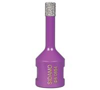 Sidamo Trépan diamant à sec M14 Ø 8 mm LU 35 mm pour Céramique/Grès/Granit