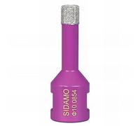Trépan diamant D10 pour perçage à sec de céramique, marbre et matériaux composites SIDAMO - 11101454