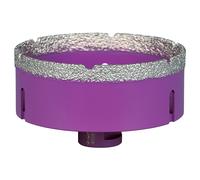 Trépan diamant D105 pour perçage à sec de céramique, grès, marbre et matériaux composites SIDAMO - 11101466