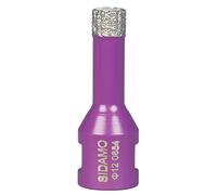 Trépan diamant D12 pour perçage à sec ou à eau de céramique, marbre, granit et matériaux composites SIDAMO - 11101455