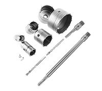 Trépan SDS Plus, 10 Pièces Mèche de Forage Pour Béton, Mur en Pierre de Ciment, Kit Scie à Cloche Pour Perçage