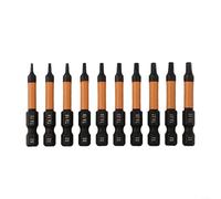trépans Jeu de 10 embouts de tournevis hexagonaux 1/4 po à changement rapide, embouts triangulaires magnétiques for perceuse à percussion