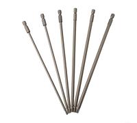 trépans Jeu d'embouts de tournevis magnétiques en acier allié, longueur 200 mm, for tournevis T10-T30, compatibles avec perceuses électriques et outils à main, 6 pièces(6pcs)