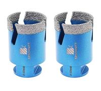 trepans pour carrelage 40mm - BRSCHNITT trepan diamant m14 pour Perçage à sec en Porcelaine Carrelage Granit Marbre(2 pièces)