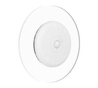 EGLO Applique murale LED d'intérieur - Lampe murale à batterie à intensité variable par télécommande - Projecteur mural sans fil avec détecteur de mouvement - Blanc et transparent - Blanc chaud - RVB
