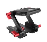 Trépied à rotule pliable en alliage d'aluminium en forme de Z, charge de 1,5 kg noir - Anodisé durable, plusieurs interfaces à vis, support portable pour appareil photo