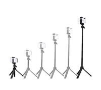 Trépied à Selfie 3 en 1 pour Journaliste : Support de Table de 30,5 cm, Support de Sol de 91,4 cm, Perche à Selfie, poignée Universelle, rotule Ball à 360 degrés pour Appareil Photo, Smarpthone
