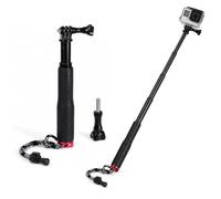 Trépied à selfie étanche de 49 cm, tige d'extension télescopique | Compatible avec GoPro Hero, DJI Osmo Action, Insta360 & AKASO, perche à selfie télescopique étanche pour sous-marine, voyage