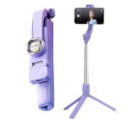 Trépied à selfie portable avec trépied extensible | Trépied de voyage portable avec télécommande, motif chats de dessins animés pour transmission d'objectif de selfie