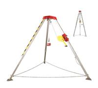 Trépied à treuil de 1200 LB pour Les opérations en Espace confiné, adapté aux travaux d'égouts, trépied Manuel avec Sac à poussière, kit de Travail Robuste pour espaces confinés, sûr et effi