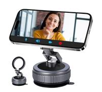 Trépied à ventouse pour téléphone portable, ventouse pour voiture, avec base stable, rotatif à 360 ° et pliable, support mobile avec base stable pour surfaces lisses du tableau de bord