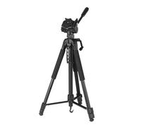 Hama Trépied Action 170 3D – 62–170 cm, Tête 3D, Support téléphone/tablette, Aluminium Noir