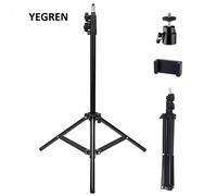Trépied au sol de 160cm, 210cm, support de lumière en direct avec Clip de téléphone, trépied de Table de 55cm pour photographie et vidéo en direct