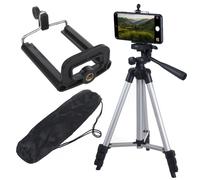 Maclean Trépied universel MC-164 1/4" pliable avec support pour téléphone et sac de transport