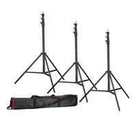 Bresser Trépied BR-TP280 Pro 280 cm Lot de 3 avec sac de transport