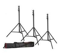 Bresser Trépied BR-TP280 Pro 280 cm Lot de 3 avec sac de transport