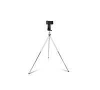 Trépied Bureau Smartphone Rotatif à 360° Pieds Extensibles Argent