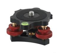 Trépied compact à nivellement rapide, base de trépied pour appareil photo reflex numérique, base de trépied à trois voies en alliage d'aluminium, base de réglage fin pour la plupart des appareils