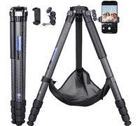 Trépied Compact en Fibre de Carbone avec Sac en Pierre ARTCISE CT80C Support de caméra de Voyage Robuste pour caméscope Canon Sony Nikon DSLR, Charge maximale 25 kg
