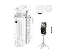 Trépied compact pour selfie, support de téléphone flexible, perche à selfie rotative à 360° avec hauteur réglable, trépied portable avec design antidérapant, support de téléphone portable pour enregis