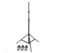 Trépied d’éclairage walimex pro FW-806 AIR + roues de trépied pro