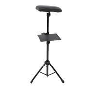 Trépied D'accoudoir avec Hauteur Réglable, Support de Chaise Robuste avec Repose-bras et Plateau en Cuir PU pour Salon de beauté
