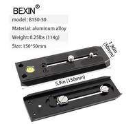 Trépied d'appareil photo Yajia 38mm/Manfrotto 50mm,plaque de dégagement rapide,objectif téléobjectif,support de support pour adaptateur de rail coulissant long - Type B150-50