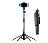 Trépied de bâton de selfie, trépied du téléphone | Trépied Vlogging Stick de 71 pouces - Accessoires de créateur de contenu, support de caméra de voyage, enregistrement du téléphone pour la caméra du