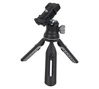 Trépied de Bureau, Noir 5 Niveaux rétractables Interface à vis 1/4in Mini trépied de caméra pour téléphone Portable