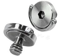 Trépied De Caméra En Acier Inoxydable, Anneau D 1/4 "-20, Plaque Qr, Vis De Chargement, Vente Au Détail, 1 Pièce