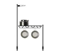 Trépied de cuisine de camping - Grand trépied de camping à suspendre | Support pour ustensiles de cuisine | Cintre portable multifonction | Support pour barbecue, barbecue, rôti, accessoire de pêche
