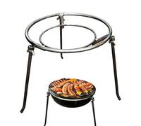 Trépied de cuisinier, cadre stable en anneau de feu, trépied pliable pour les excursions de pêche, la randonnée, le camping, les voyages en plein air