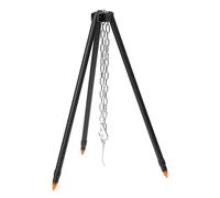 Trépied de cuisson pour feu de camp - Fournitures de barbecue - Trépied de camping réglable à suspendre - Support de cuisson léger pour camping