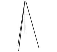 Trépied de feu de camp en acier - vidaXL - 92x92x191,5 cm - Noir - Portable - Utilisation en extérieur