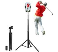 Trépied de Golf pour Enregistrement de Swing de Golf, analyseur de Swing de Golf, bâton de Selfie de Golf pour Aide à l'entraînement au Swing, trépied de Golf pour Smartphone et Appareil Photo