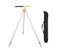 Trépied de Poteau de Prisme en Aluminium, Trépied de Poteau d'enquête, Hauteur Réglable de 75 à 120 Cm avec Station Totale pour Le Personnel de Nivellement GPS pour l'arpentage