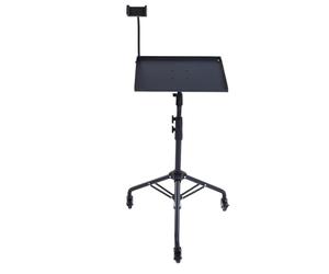 Trépied de Projecteur pour Ordinateur Portable, Hauteur Réglable, avec Support de Téléphone pour Vidéoconférence, Plateau Principal 15.2x11,3 Pouces