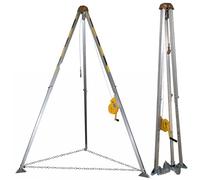 Trépied de sauvetage, avec treuil de 1200, 1800 et 2600 lb, équipement levage for stabilisateur d'échelle puits en espace confiné(2600lbs Winch fall arrester)